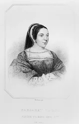Porträtt av Margaret Tudor (1489-1541) Queen of Scotland, från "Lodge